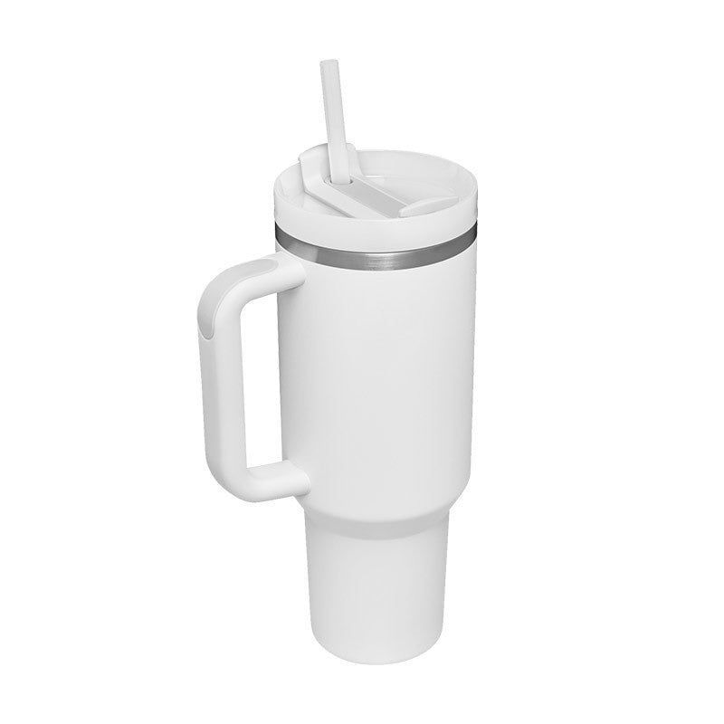 Gym accessories 40oz Straw Coffee Insulation Cup With Handle Portable