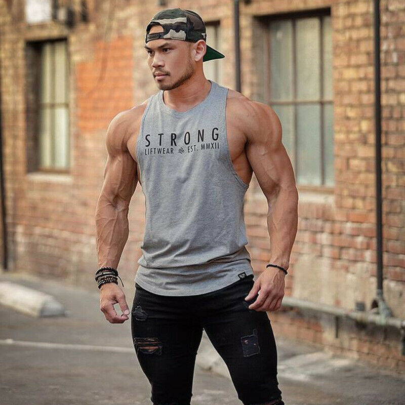 Men Sportswear gym sleeveless shirt