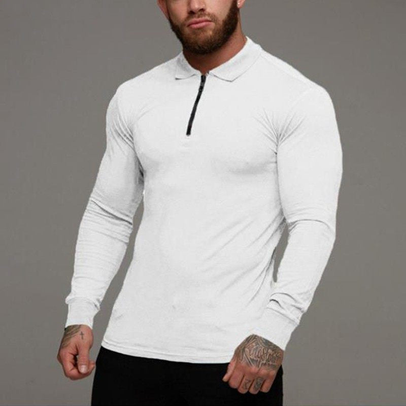 Fashion Men Long sleeve Polo