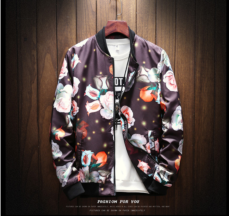 Men Jacket Japan Style Bomber Casual