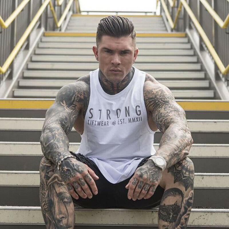 Men Sportswear gym sleeveless shirt