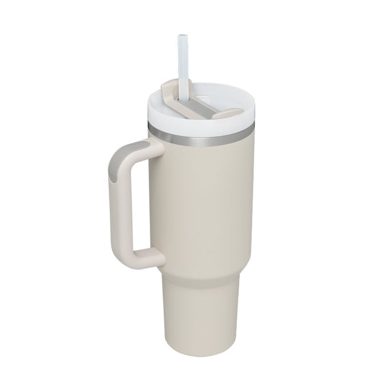 Gym accessories 40oz Straw Coffee Insulation Cup With Handle Portable