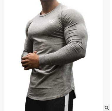 Men Sportswear Long Sleeve Fitness Training T Shirt