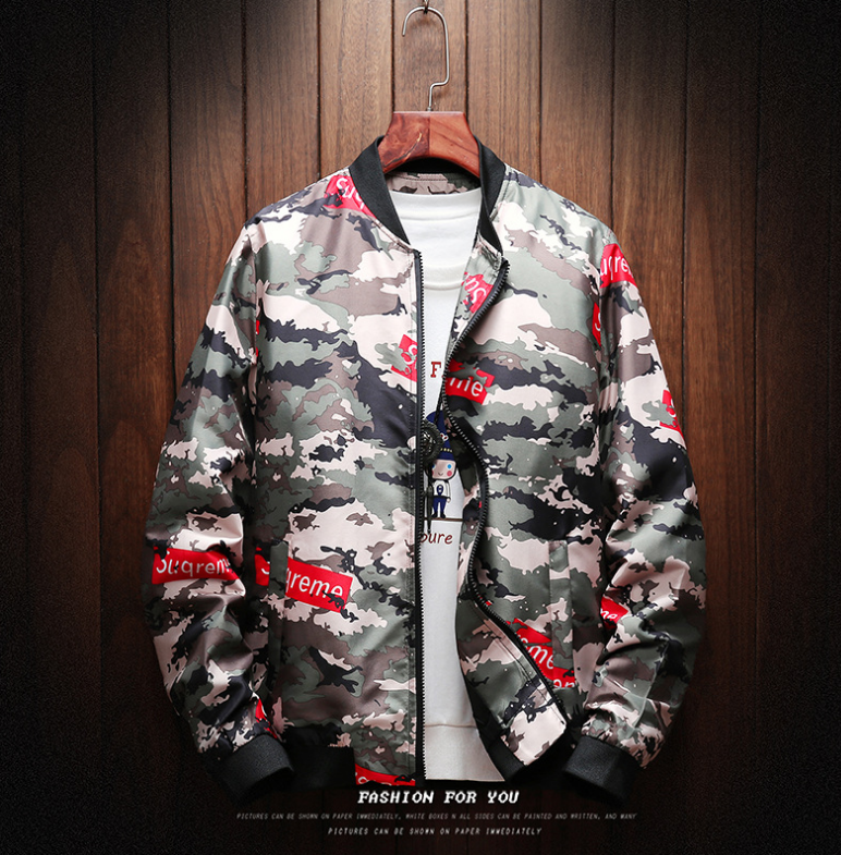 Men Jacket Japan Style Bomber Casual