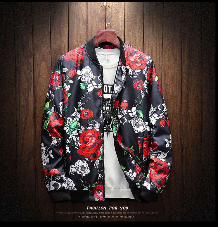 Men Jacket Japan Style Bomber Casual