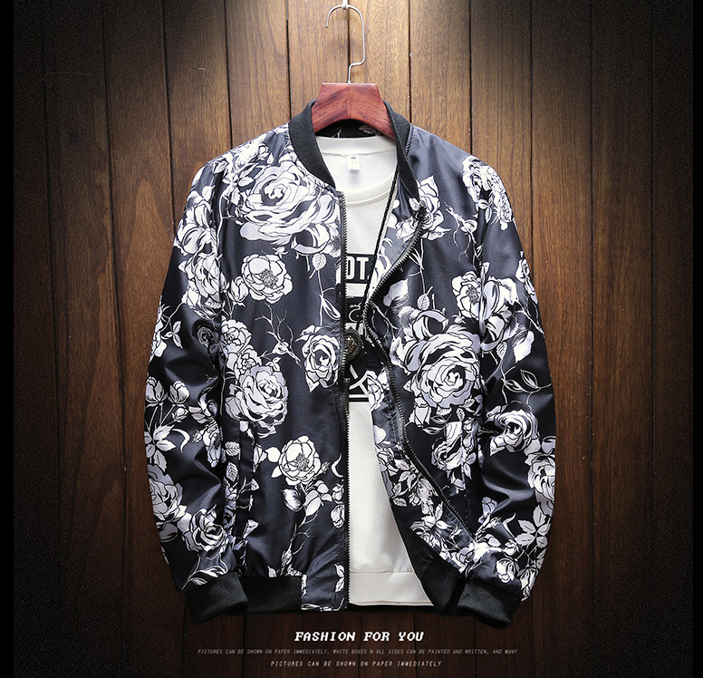 Men Jacket Japan Style Bomber Casual