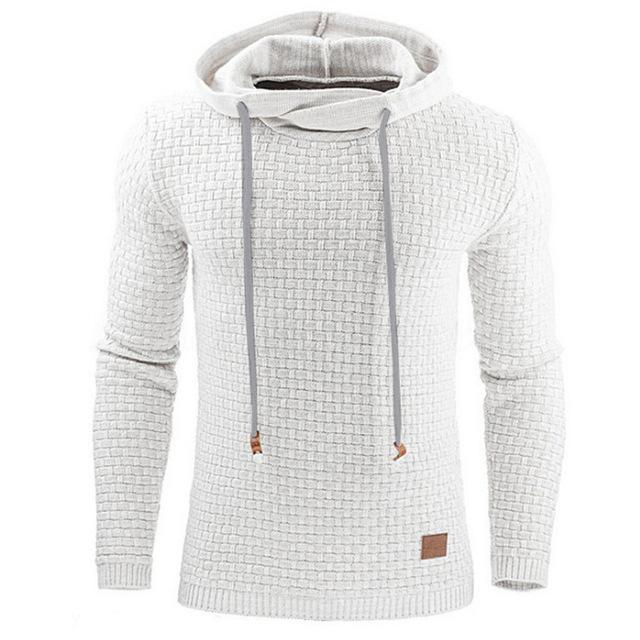 Fashion Men's Jacquard Sweater Long-sleeved Hoodie