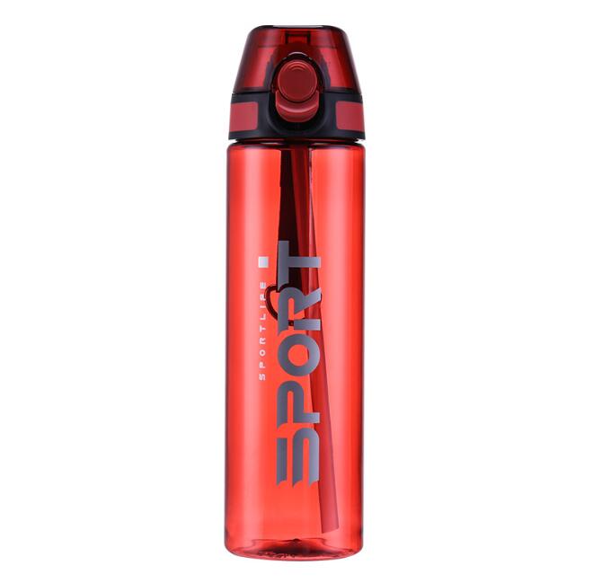 Bouteille d'eau de sport de 550 ml/750 ml avec paille Portable Gym Fitness Sports Shaker bouteille de boisson Drinkware Waterbottle écologique