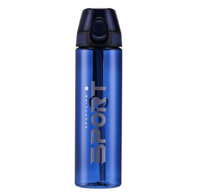 Bouteille d'eau de sport de 550 ml/750 ml avec paille Portable Gym Fitness Sports Shaker bouteille de boisson Drinkware Waterbottle écologique