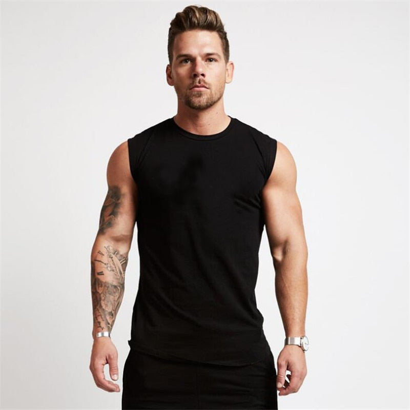 Muscleguy Brand Gyms Vêtements Entraînement Chemise sans manches Débardeur Hommes Musculation Fitness Hommes Sportwear Gilets musculaires Hommes Débardeur