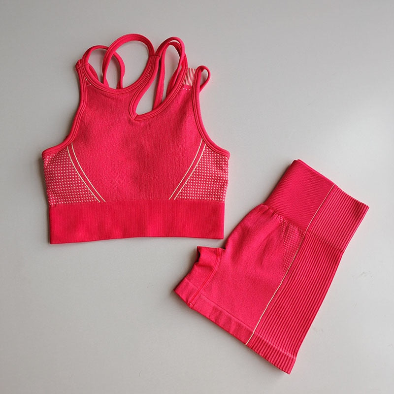 Woman Seamless Yoga Set 2 Pcs