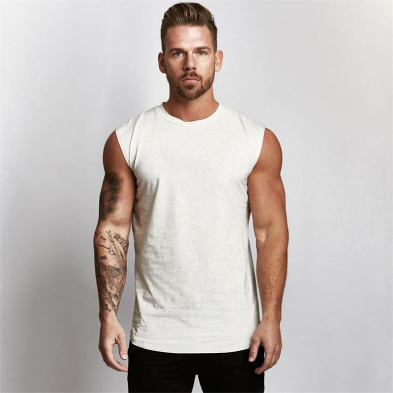 Muscleguy Brand Gyms Vêtements Entraînement Chemise sans manches Débardeur Hommes Musculation Fitness Hommes Sportwear Gilets musculaires Hommes Débardeur