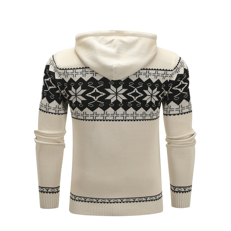 Fashion Men Pullover Sweaters Casual Hoodies Knitting